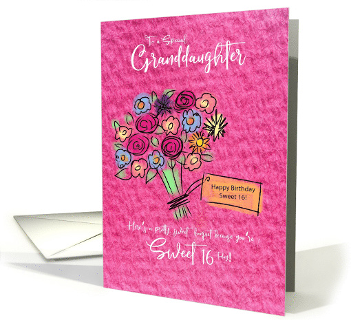 Happy Sweet 16 Birthday Granddaughter card (1603910)