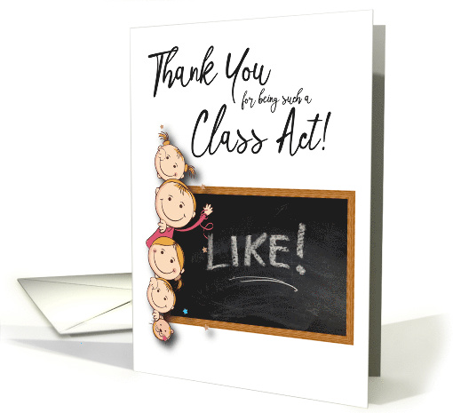 Thank You Elementary School Class President card (1627586)