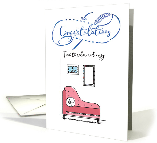 Congratulations Time to Relax and Enjoy Your Remodeled Home card