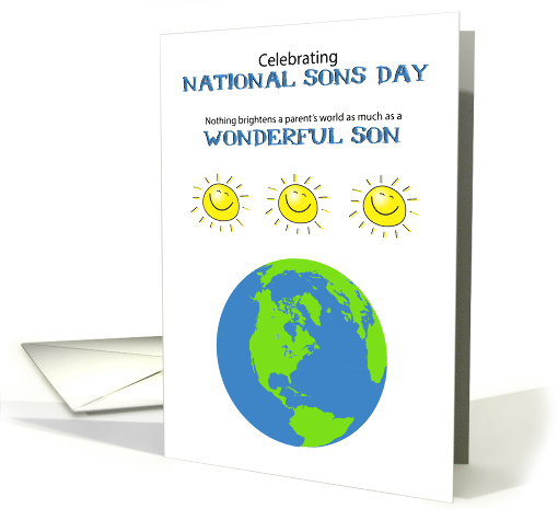 Celebrating National Sons Day card (1641794)