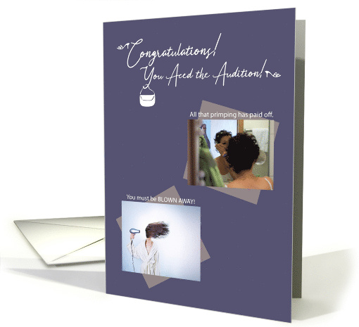 Aced the Modeling Audition Congratulations card (1643642)