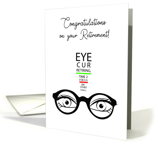 Eye Doctor Retirement Congratulations card (1647142)