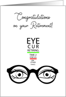 Eye Doctor Retirement Congratulations card