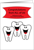Dentist Retirement Congratulations From Group card