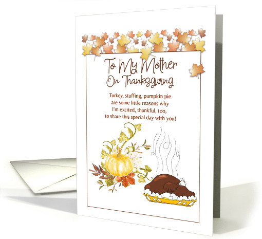 To My Mother On Thanksgiving card (1647548)