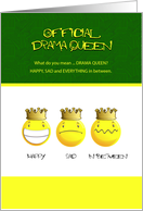 Official Drama Queen Happy Birthday card