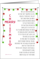 Merry Christmas Not Just Another Holiday Religious Jesus Poem card