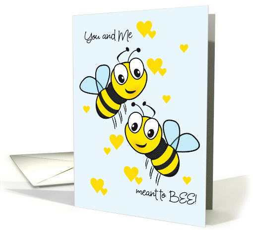 Meant to Bee Happy Anniversary for Spouse card (1672314)
