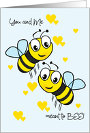 Meant to Bee Happy Anniversary for Spouse card
