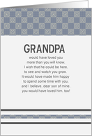 Grandpa Would Have Loved You Son card