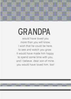 Grandpa Would Have...