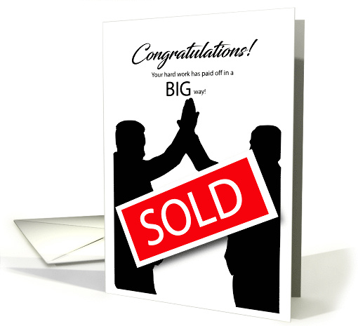 Business SOLD Congratulations card (1674408)
