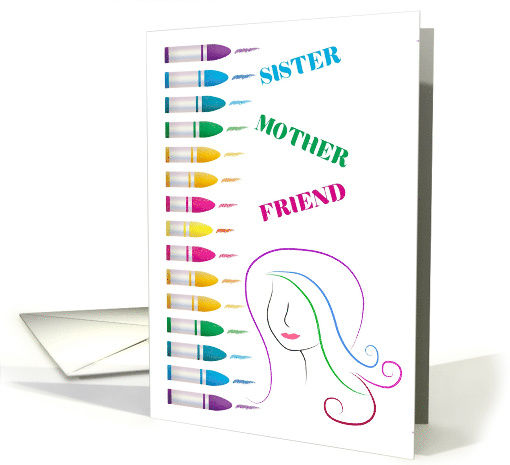 Happy Mother's Day Sister Mother Friend card (1682890)