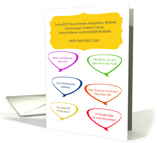 To the BEST MOM of All Girls card (1732518)