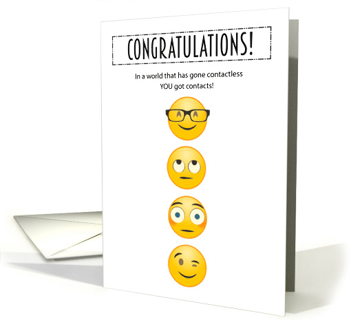 Contact Lenses EMOJ Congratulations card (1733540)