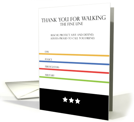 Thank You for Walking the Fine Line card (1737322)