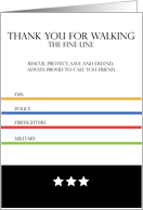 Thank You for Walking the Fine Line card