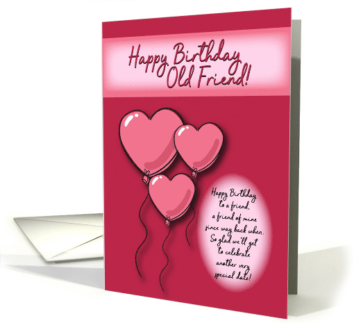 Happy Birthday Old Friend card (1757702)