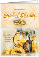 You’re Invited Wine Tasting Bridal Shower card