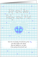 Sip and See Baby Shower for Boy card