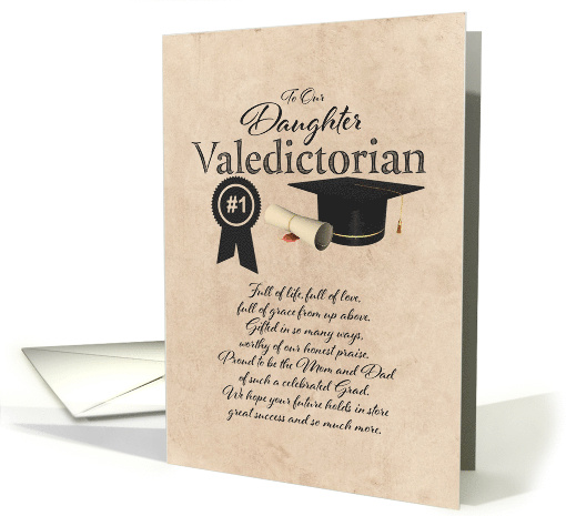 Congratulations to our Valedictorian Daughter card (1785714)