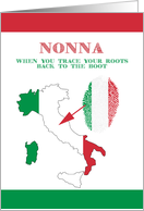 Nonna Grandparents Day Italian Roots Salute card