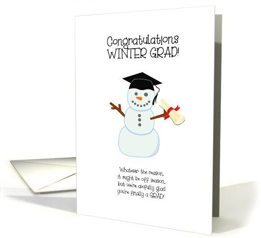 Winter Grad Congratulations card (1794062)