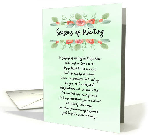 Seasons of Waiting Keep The Faith Encouragement card (1797292)