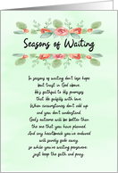 Seasons of Waiting Keep The Faith Encouragement card