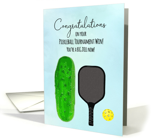 Pickleball Tournament Congratulations card (1802592)