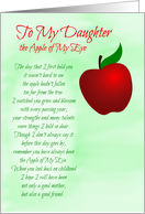 To My Daughter Apple of My Eye Birthday card