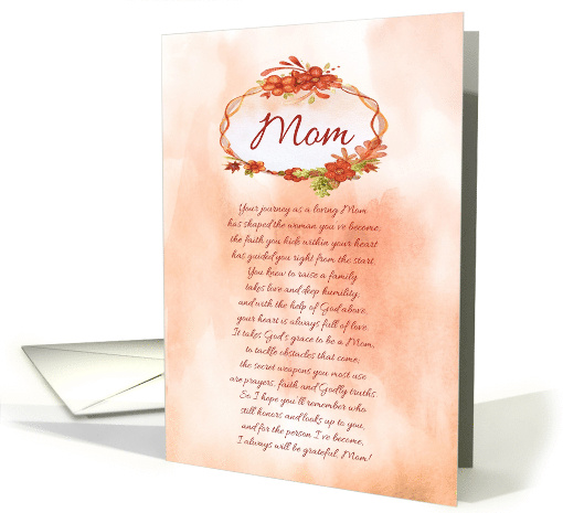 Happy Mother's Day Mom Grateful for You card (1804950)