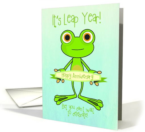 Hoppy Leap Year Anniversary card (1813686)