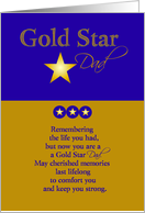 Gold Star Dad card