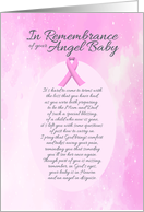 In Remembrance of Your Angel Baby Girl Birthday card