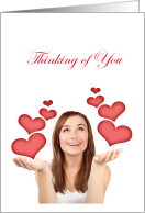Thinking of You Romance card