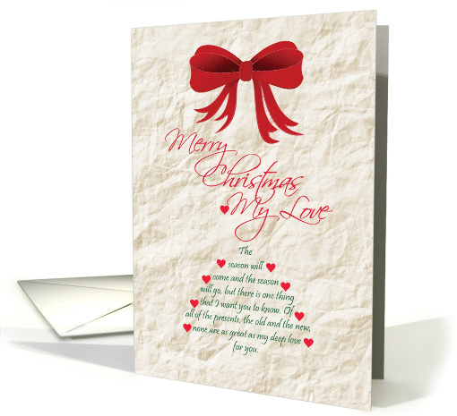 Merry Christmas My Love card (1892382)