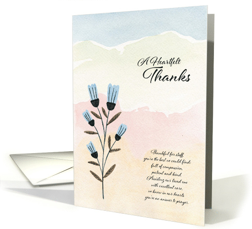 Assisted Living Heartfelt Thanks card (1893538)