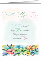 Faith Hope Love Blank Inside card