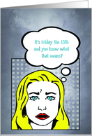 Friday the 13th Anniversary card