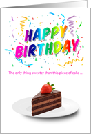 Happy Birthday Sweetie card