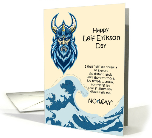 Leif Erikson Day October 9 card (1942178)