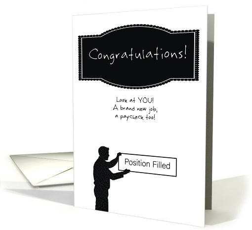 Position Filled New Job Congratulations card (1978510)