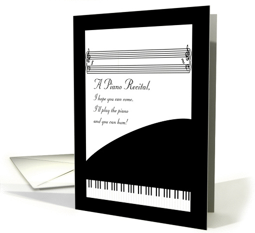 A Piano Recital Invitation card (198489)