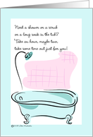 Birthday Bath card