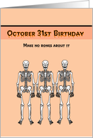 October 31st Birthday card