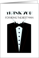 Best Man Thanks card