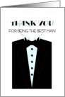 Best Man Thanks card