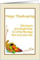 Take Time To Give Thanks card
