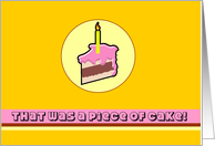 Piece of Cake 50th Birthday card